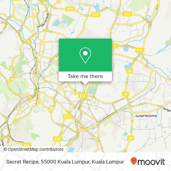 Secret Recipe, 55000 Kuala Lumpur map