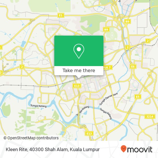 Peta Kleen Rite, 40300 Shah Alam