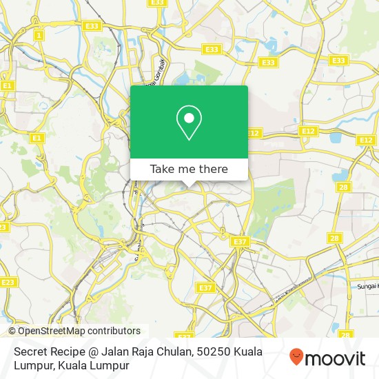 Secret Recipe @ Jalan Raja Chulan, 50250 Kuala Lumpur map