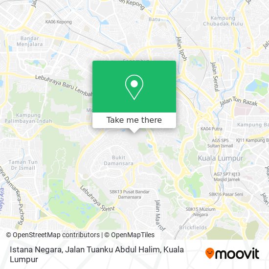 Istana Negara, Jalan Tuanku Abdul Halim map