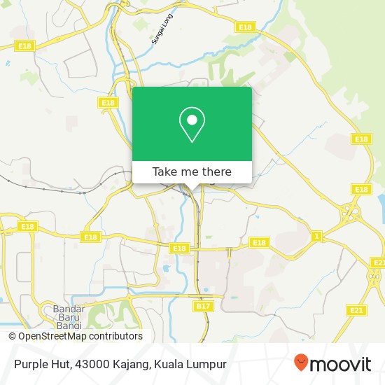 Purple Hut, 43000 Kajang map