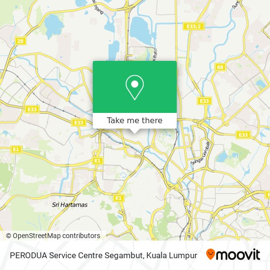 如何坐公交 捷运和轻快铁 火车或单轨火车去kuala Lumpur的perodua Service Centre Segambut