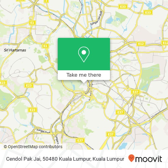 Cendol Pak Jai, 50480 Kuala Lumpur map