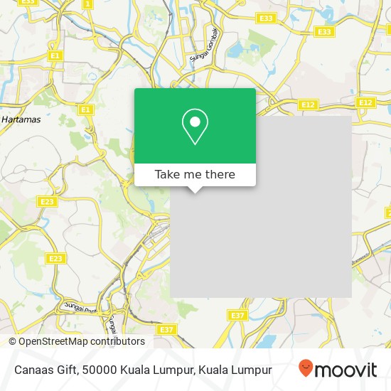 Canaas Gift, 50000 Kuala Lumpur map