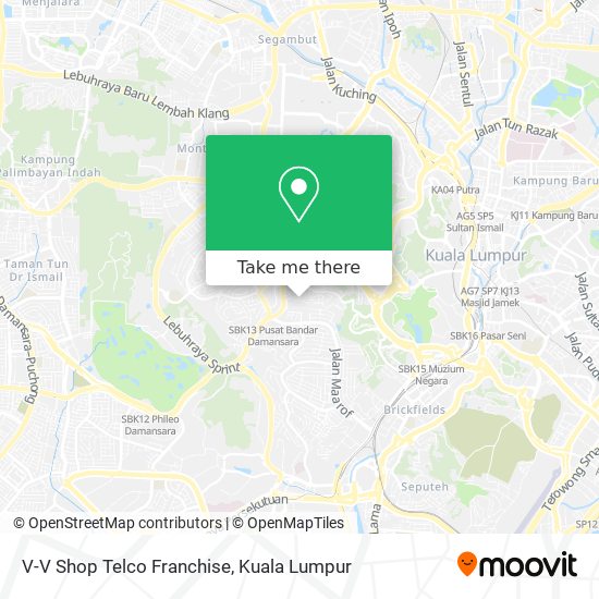 V-V Shop Telco Franchise map