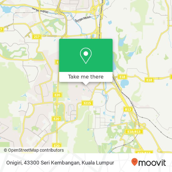 Onigiri, 43300 Seri Kembangan map