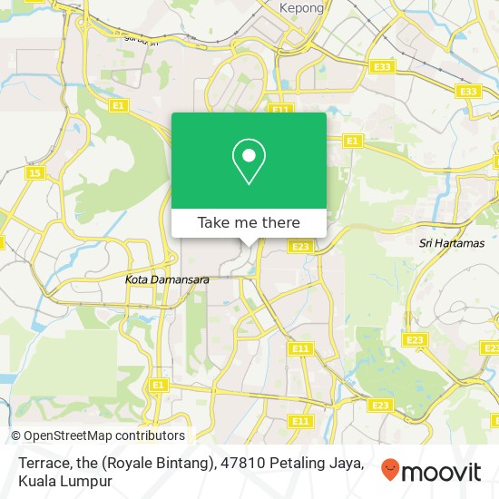 Terrace, the (Royale Bintang), 47810 Petaling Jaya map