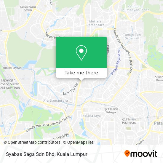 Peta Syabas Saga Sdn Bhd