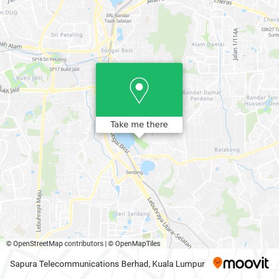 Sapura Telecommunications Berhad map