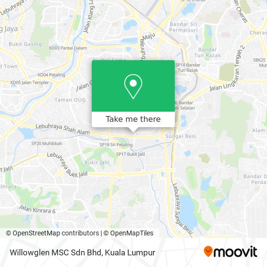 Willowglen MSC Sdn Bhd map