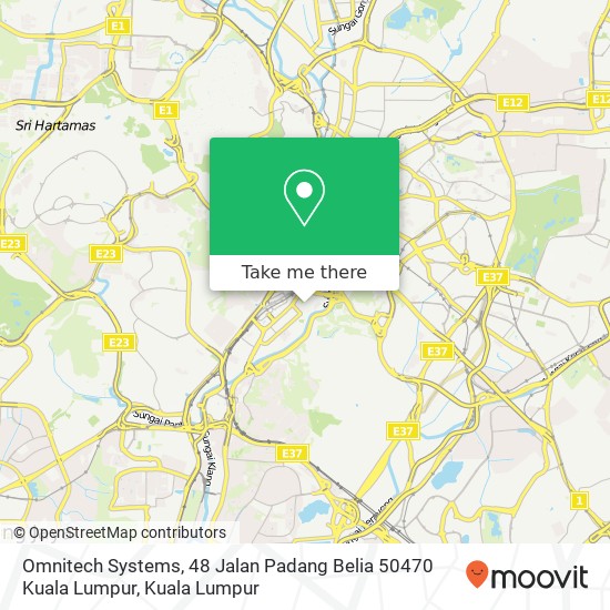 Peta Omnitech Systems, 48 Jalan Padang Belia 50470 Kuala Lumpur