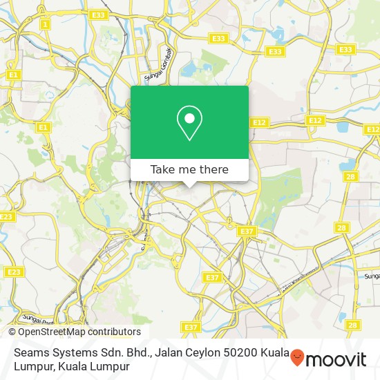 Seams Systems Sdn. Bhd., Jalan Ceylon 50200 Kuala Lumpur map