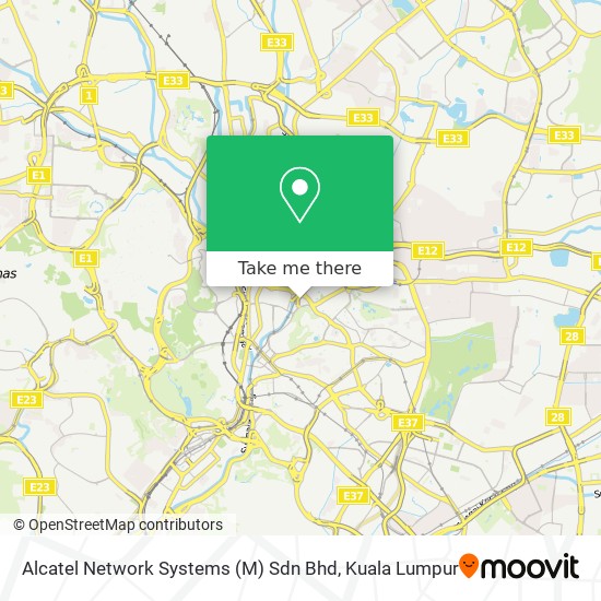 Alcatel Network Systems (M) Sdn Bhd map
