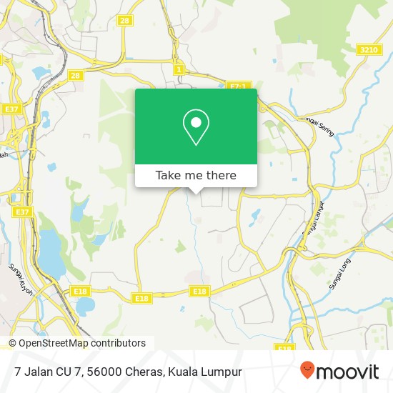 7 Jalan CU 7, 56000 Cheras map