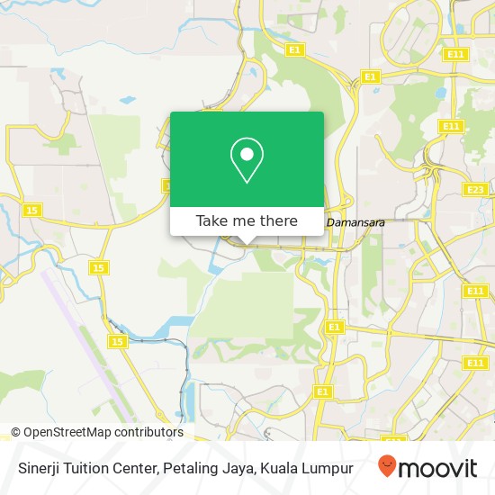 Sinerji Tuition Center, Petaling Jaya map