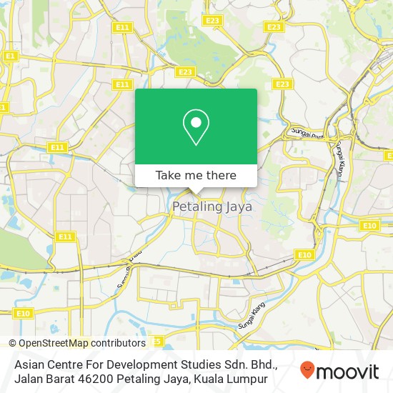 Asian Centre For Development Studies Sdn. Bhd., Jalan Barat 46200 Petaling Jaya map