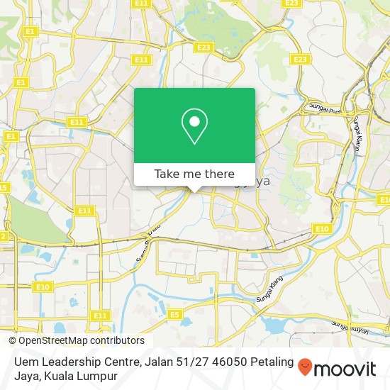 Peta Uem Leadership Centre, Jalan 51 / 27 46050 Petaling Jaya