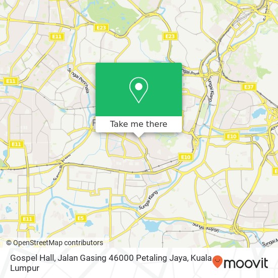 Gospel Hall, Jalan Gasing 46000 Petaling Jaya map