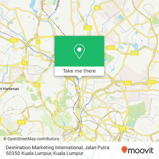 Destination Marketing International, Jalan Putra 50350 Kuala Lumpur map