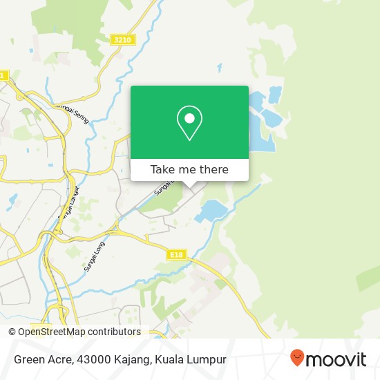 Peta Green Acre, 43000 Kajang