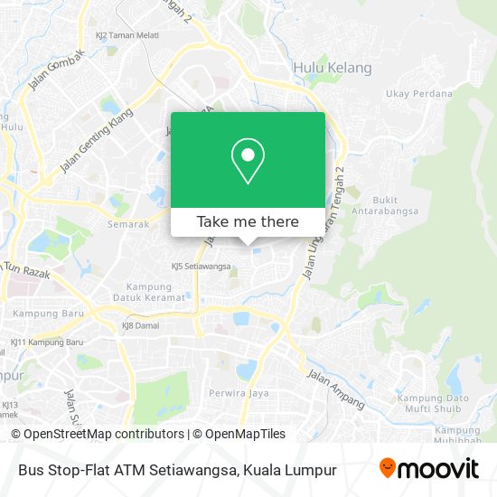 Peta Bus Stop-Flat ATM Setiawangsa