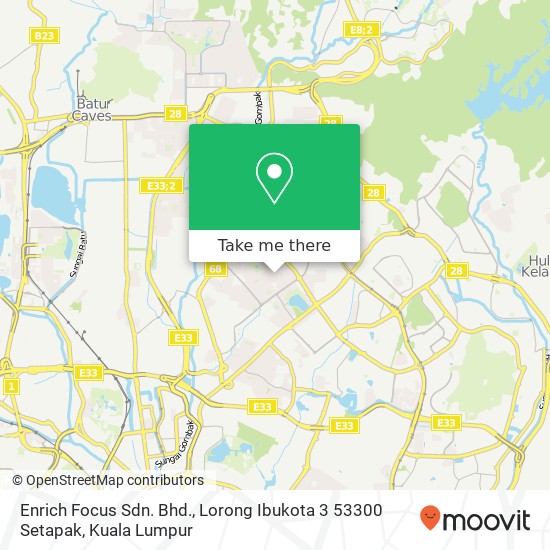 Enrich Focus Sdn. Bhd., Lorong Ibukota 3 53300 Setapak map