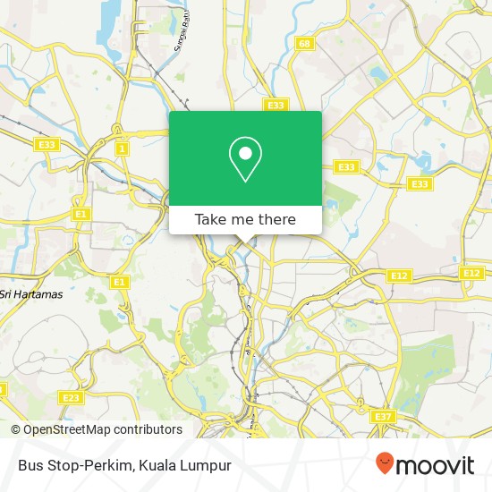 Bus Stop-Perkim map
