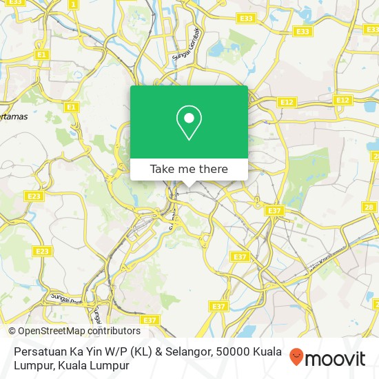 Persatuan Ka Yin W / P (KL) & Selangor, 50000 Kuala Lumpur map