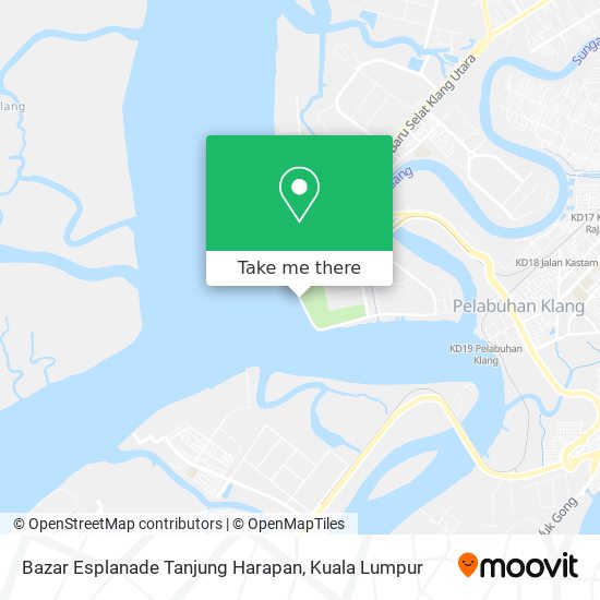Peta Bazar Esplanade Tanjung Harapan