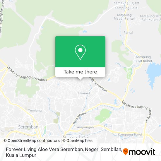 Peta Forever Living Aloe Vera Seremban, Negeri Sembilan
