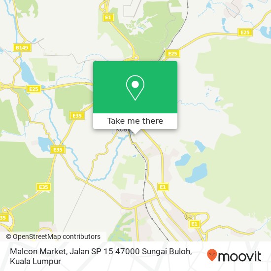 Malcon Market, Jalan SP 15 47000 Sungai Buloh map