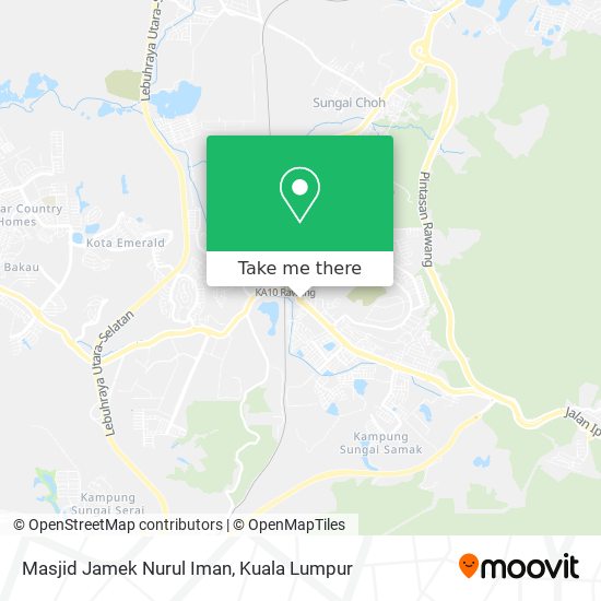 Masjid Jamek Nurul Iman map