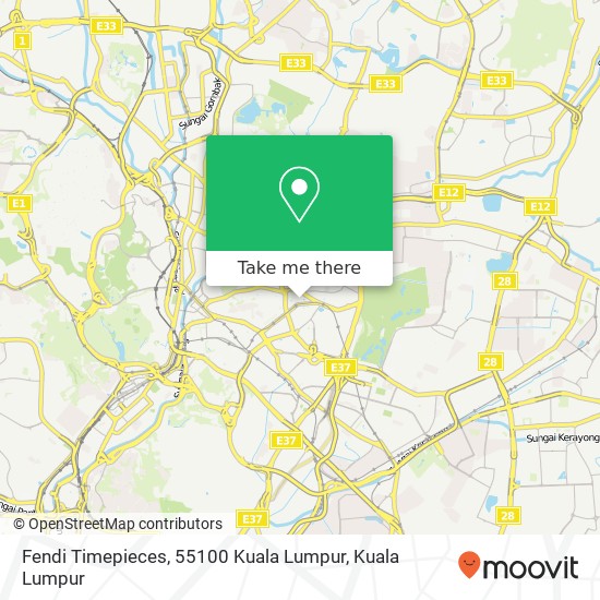 Fendi Timepieces, 55100 Kuala Lumpur map