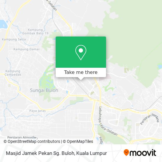 Peta Masjid Jamek Pekan Sg. Buloh