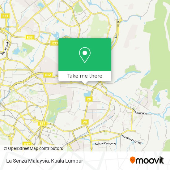 La Senza Malaysia map