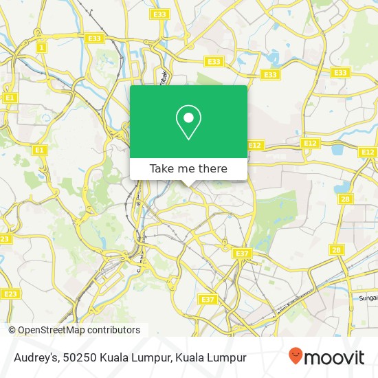 Peta Audrey's, 50250 Kuala Lumpur