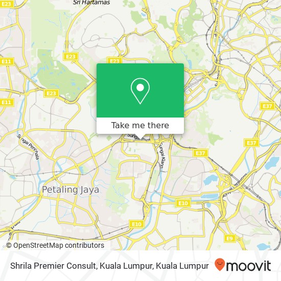 Peta Shrila Premier Consult, Kuala Lumpur