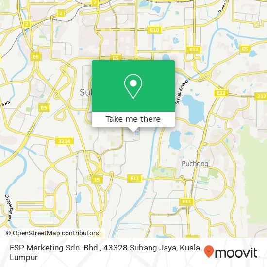 FSP Marketing Sdn. Bhd., 43328 Subang Jaya map