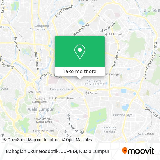 Bahagian Ukur Geodetik, JUPEM map
