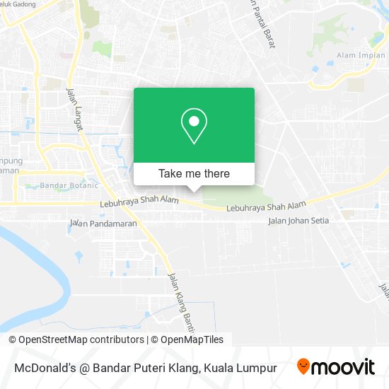 McDonald's @ Bandar Puteri Klang map