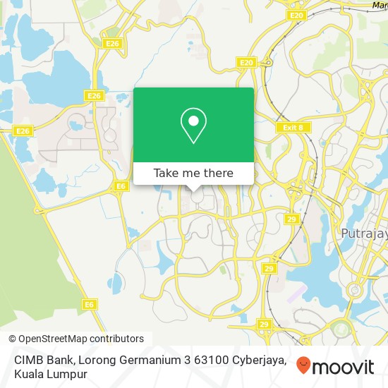 CIMB Bank, Lorong Germanium 3 63100 Cyberjaya map