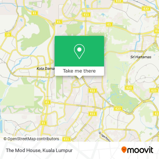 The Mod House map