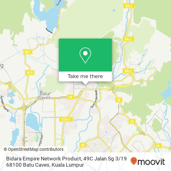 Bidara Empire Network Product, 49C Jalan Sg 3 / 19 68100 Batu Caves map