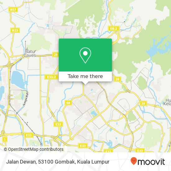 Jalan Dewan, 53100 Gombak map