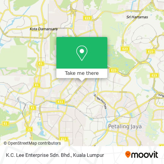 K.C. Lee Enterprise Sdn. Bhd. map