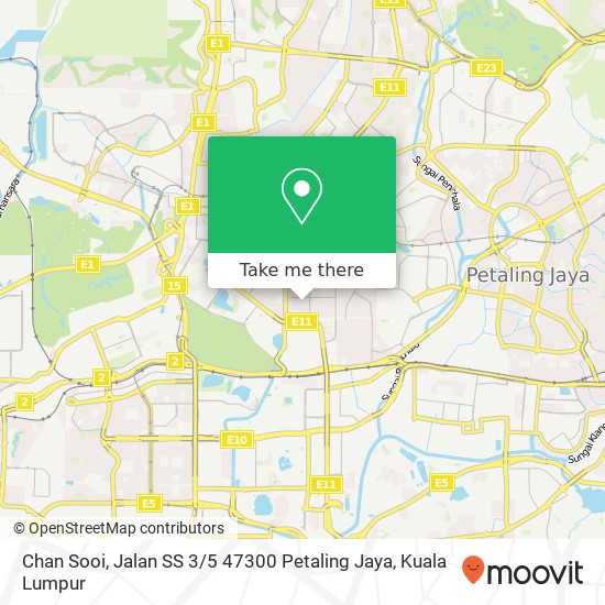 Chan Sooi, Jalan SS 3 / 5 47300 Petaling Jaya map