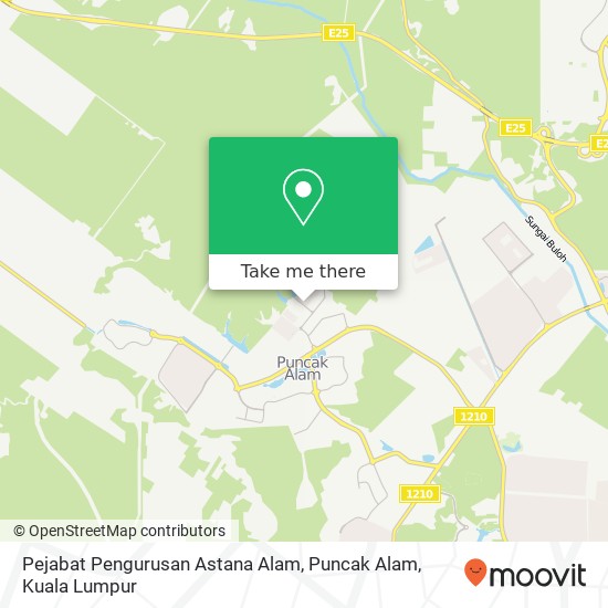 Pejabat Pengurusan Astana Alam, Puncak Alam map