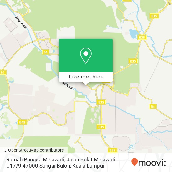 Rumah Pangsa Melawati, Jalan Bukit Melawati U17 / 9 47000 Sungai Buloh map