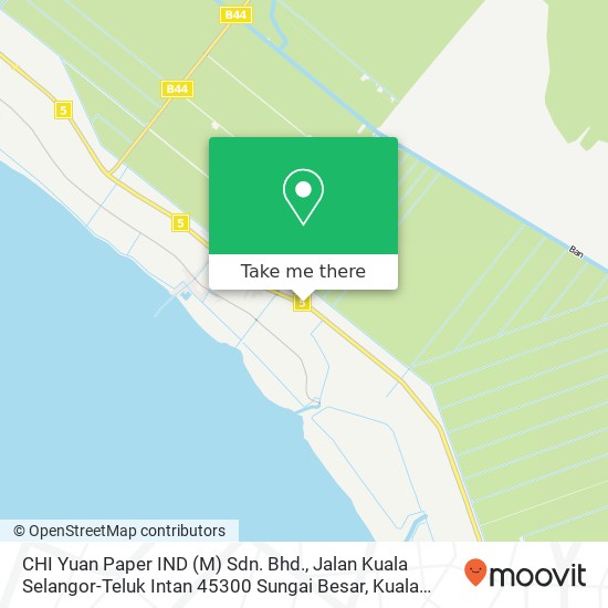 CHI Yuan Paper IND (M) Sdn. Bhd., Jalan Kuala Selangor-Teluk Intan 45300 Sungai Besar map