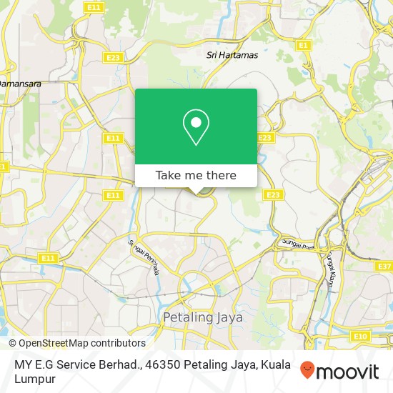 MY E.G Service Berhad., 46350 Petaling Jaya map